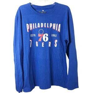 Fanatics NWT Men's Philadelphia 76ers Basketball Long Sleeve T-Shirt Size Large